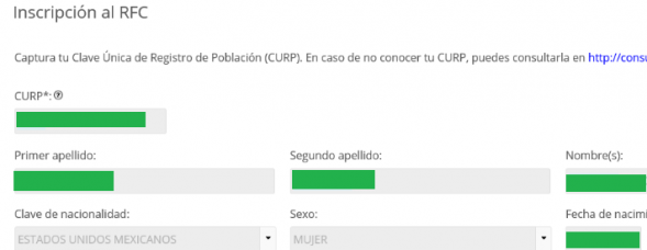 CURP con RFC sacar
