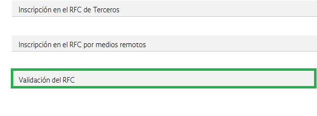 Validación Rfc 1