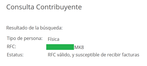 Validación Rfc 6
